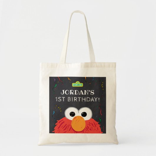 Sesamstraße | Elmo Birthday Chalkboard Tragetasche (Vorne)