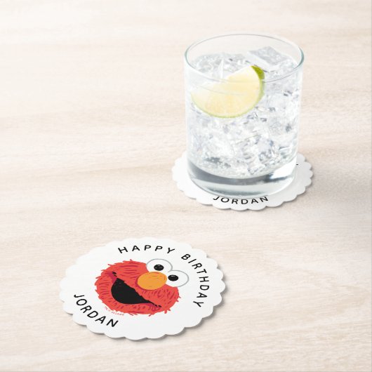 Sesamstraße | Elmo Birthday Chalkboard Untersetzer (Vor Ort)