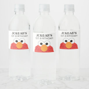 Sesamstraße Elmo Birthday Chalkboard Wasserflaschenetikett