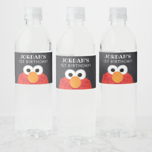 Sesamstraße Elmo Birthday Chalkboard Wasserflaschenetikett
