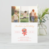 Sesamstraße | Elmo Birthday - Foto Einladung (Stehend Vorderseite)