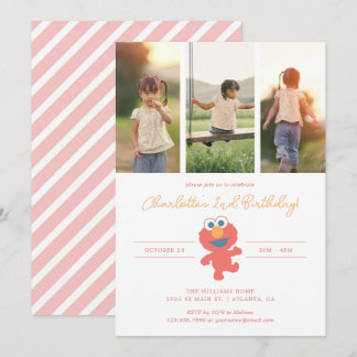 Sesamstraße | Elmo Birthday - Foto Einladung