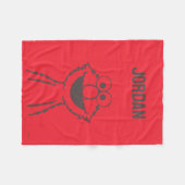 Sesamstraße | Elmo Bright | Name hinzufügen Fleecedecke (Vorderseite (Horizontal))