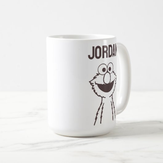 Sesamstraße | Elmo Bright | Name hinzufügen Kaffeetasse (VorderseiteRechts)