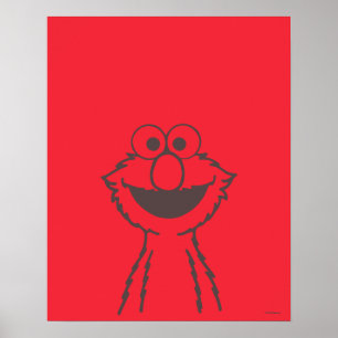 Sesamstraße Elmo Bright Poster