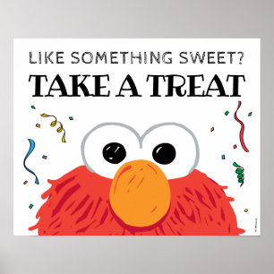 Sesamstraße - Elmo Chalkboard Leckerei nehmen Poster