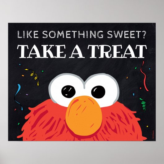 Sesamstraße - Elmo Chalkboard Leckerei nehmen Poster (Vorne)
