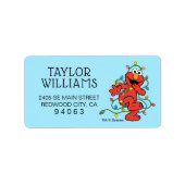 Sesamstraße | Elmo Christmas Lights Adressaufkleber (Vorne)