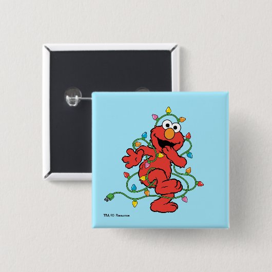 Sesamstraße | Elmo Christmas Lights Button (Vorne & Hinten)