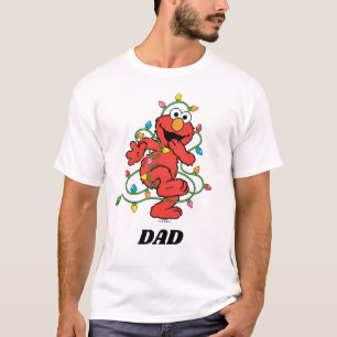 Sesamstraße Elmo Christmas Lights T-Shirt