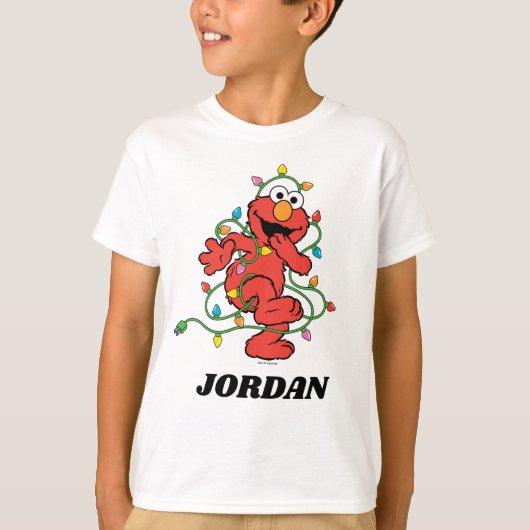 Sesamstraße | Elmo Christmas Lights T-Shirt (Vorderseite)