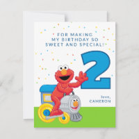 Sesamstraße Elmo Chugga Chugga Zwei Zwei Geburtsta