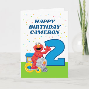 Sesamstraße Elmo Chugga Chugga Zwei Zwei Geburtsta Karte