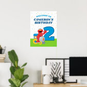 Sesamstraße Elmo Chugga Chugga Zwei Zwei Geburtsta Poster (Heimbüro)