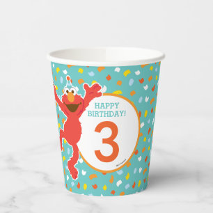 Sesamstraße Elmo Confetti Birthday Pappbecher