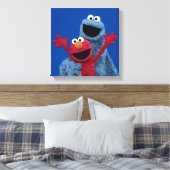 Sesamstraße | Elmo & Cookie Monster Leinwanddruck (Insitu (Schlafzimmer))