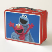 Sesamstraße | Elmo & Cookie Monster Metall Brotdose (Rückseite)