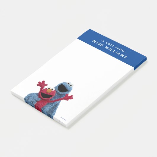 Sesamstraße | Elmo & Cookie Monster Post-it Klebezettel (angewinkelt)