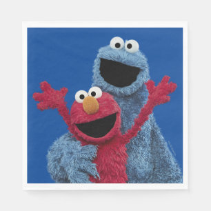 Sesamstraße   Elmo & Cookie Monster Serviette