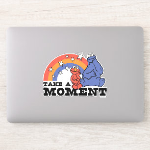 Sesamstraße Elmo & Cookie Nehmen Sie einen Momen Aufkleber