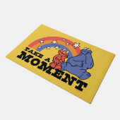 Sesamstraße | Elmo & Cookie Nehmen Sie einen Momen Fußmatte (Schrägansicht)