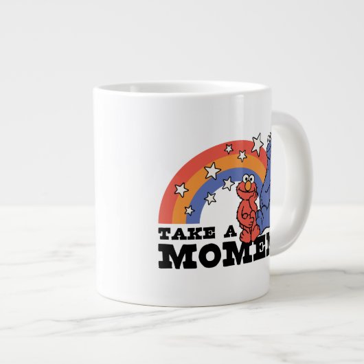 Sesamstraße | Elmo & Cookie Nehmen Sie einen Momen Jumbo-Tasse (Vorderseite Rechts)
