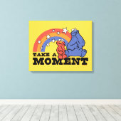 Sesamstraße | Elmo & Cookie Nehmen Sie einen Momen Leinwanddruck (Insitu (Holzboden))