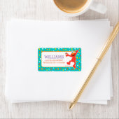 Sesamstraße | Elmo - Cupcake & Confetti Geburtstag Adressaufkleber (Insitu)