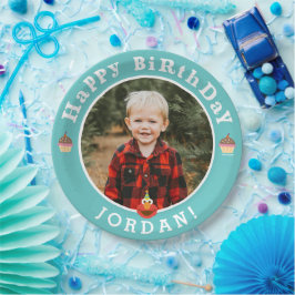 Sesamstraße | Elmo - Cupcake & Confetti Geburtstag Pappteller