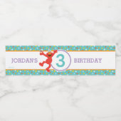 Sesamstraße | Elmo - Cupcake & Confetti Geburtstag Wasserflaschenetikett (Einzelnes Label)