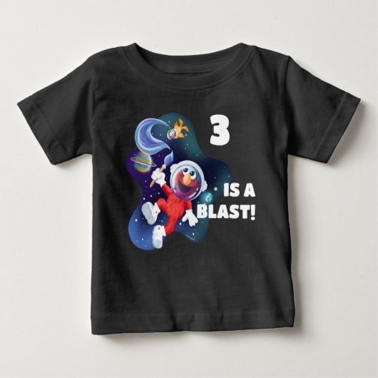 Sesamstraße | Elmo & Dorothy im Weltraum Baby T-shirt (Vorderseite)