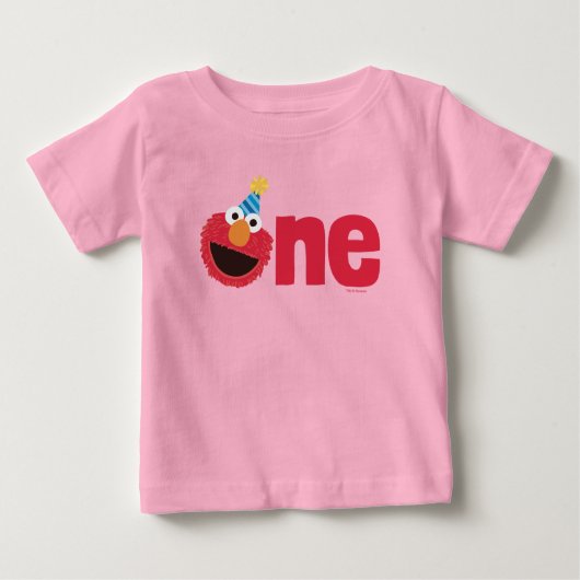 Sesamstraße | Elmo - Ein erster Geburtstag Baby T-shirt (Vorderseite)