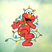 Sesamstraße | Elmo Erste Weihnachtsbeleuchtung Fensteraufkleber (Blatt 3)