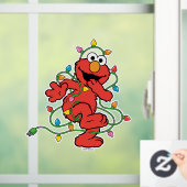Sesamstraße | Elmo Erste Weihnachtsbeleuchtung Fensteraufkleber (Zuhause)