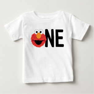 Sesamstraße   Elmo Face I'm One Birthday Baby T-shirt