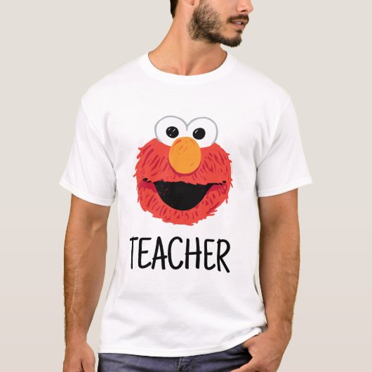 Sesamstraße | Elmo Face Teacher T-Shirt (Vorderseite)
