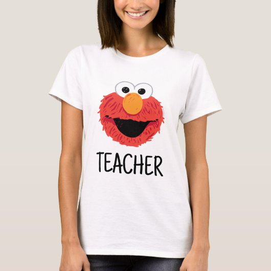 Sesamstraße | Elmo Face Teacher T-Shirt (Vorderseite)