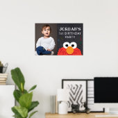 Sesamstraße | Elmo First Birthday Chalkboard Poster (Heimbüro)
