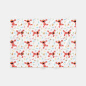 Sesamstraße Elmo | Geburtstagskreide Fleecedecke (Vorderseite (Horizontal))