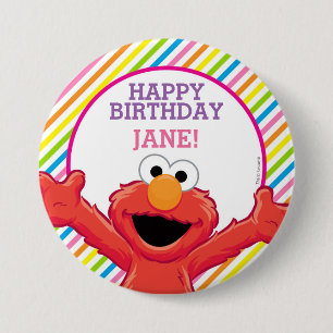 Sesamstraße Elmo Girl's Birthday Button