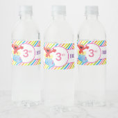 Sesamstraße | Elmo Girl's Birthday Wasserflaschenetikett (Flaschen)