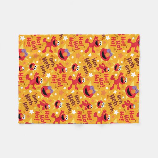 Sesamstraße | Elmo Ha! Ha! Ha! Muster Fleecedecke (Vorderseite (Horizontal))