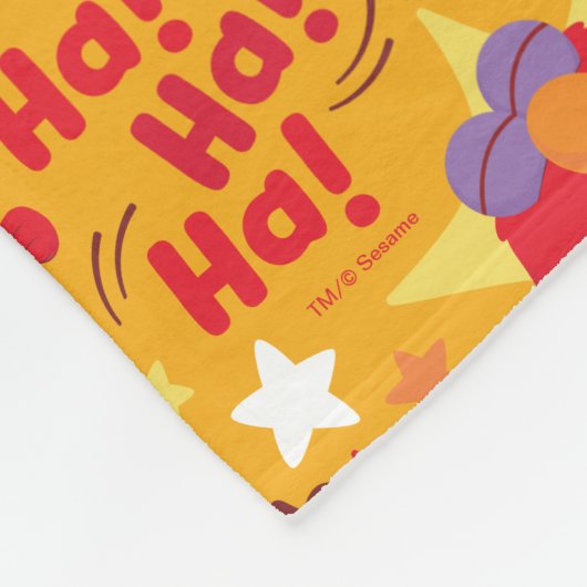 Sesamstraße | Elmo Ha! Ha! Ha! Muster Fleecedecke (Ecke)