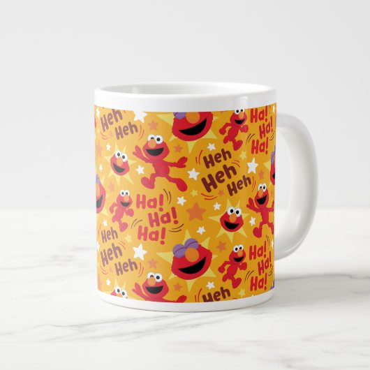 Sesamstraße | Elmo Ha! Ha! Ha! Muster Jumbo-Tasse (Vorderseite Rechts)