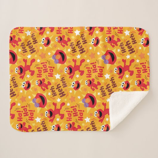 Sesamstraße | Elmo Ha! Ha! Ha! Muster Sherpadecke (Vorderseite (Horizontal))