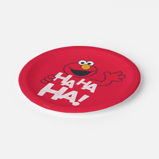 Sesamstraße | Elmo - Ha Ha Ha! Pappteller (Schrägansicht)
