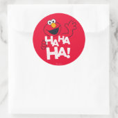 Sesamstraße | Elmo - Ha Ha Ha! Runder Aufkleber (Tasche)