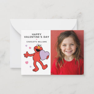 Sesamstraße Elmo Herz Foto Valentinstag Mitteilungskarte