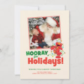 Sesamstraße | Elmo Holiday mit Foto Feiertagskarte (Vorderseite)