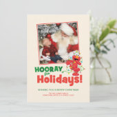 Sesamstraße | Elmo Holiday mit Foto Feiertagskarte (Stehend Vorderseite)